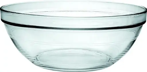[SKU: 2157] Transparent glass bowl   (w/ RIM)  (SET OF 6) 