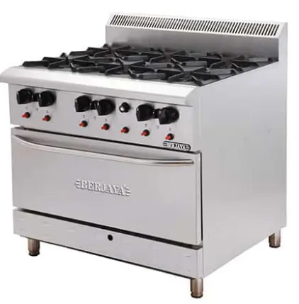 [SKU: 4016256] Berjaya s/steel deluxe range oven w/ open burner (DRO6 17) 