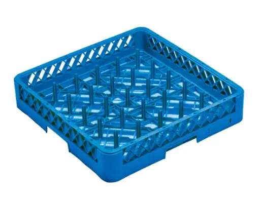 [SKU: 560] 25-Blue Compartment Plate & Tray Rack, SW-HKIT-JW25B