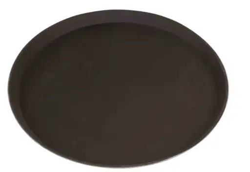 [SKU: 4010697] GUA-1100PT: Round tray non slip, DIA: 28CM, PP, BROWN