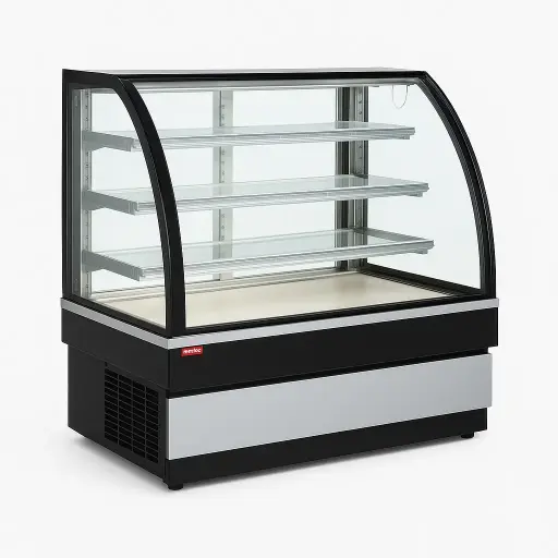 [SKU:1041] HD-UNISCOOL-GEO-III 1500 black-Refrigerated pastry display cabinet  