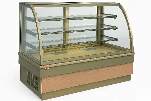 [SKU: 1042] UNISCOOL-GEORGIA-III 1500 gold-Cold pastry display cabinet 