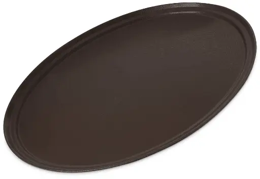 [SKU:8922]  Fiber glass non-slip tray, brown 