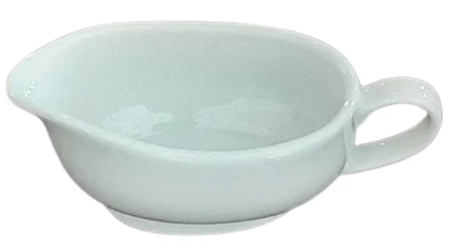 [SKU:1605] Porcelain boat shaped milk bowl