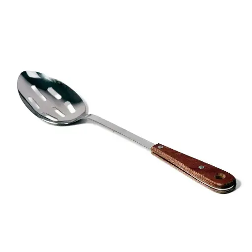 [SKU: 3090222] Slotted spoon with wooden handle 