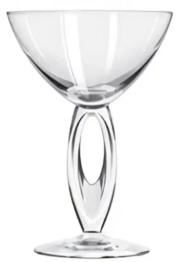 [SKU: 3319] Libbey omega martini glass split open stem 7″ tall, 12 ounce 